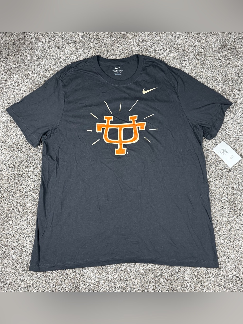 New Sz 2XL Men’s Nike Tennessee Volunteers Anthracite Smokey Shirt Gray